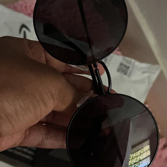 Oversized circle mirrored hippie sunglasses main image 8